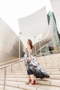 Alfred Sung Floral Dress, Laura Lily Fashion, Travel and Lifestyle Blog, 12 Days of Holiday Style