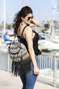 Rebecca Minkoff Fringe Backpack, Laura Lily - Fashion, Travel and Lifestyle Blog,