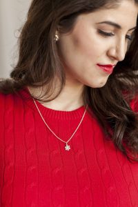 Kate Spade Cape, 12 Days of Holiday Style, Helen Ficalora Snowflake Necklace Giveaway, Laura Lily Fashion Blogger
