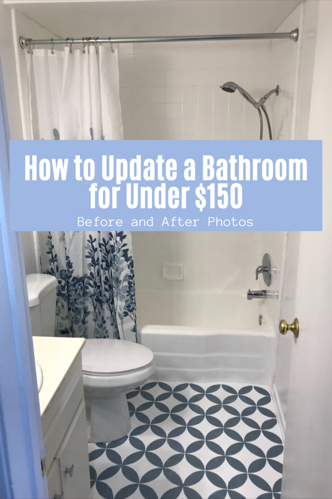 How to Update A Bathroom for Under $150 - Laura Lily